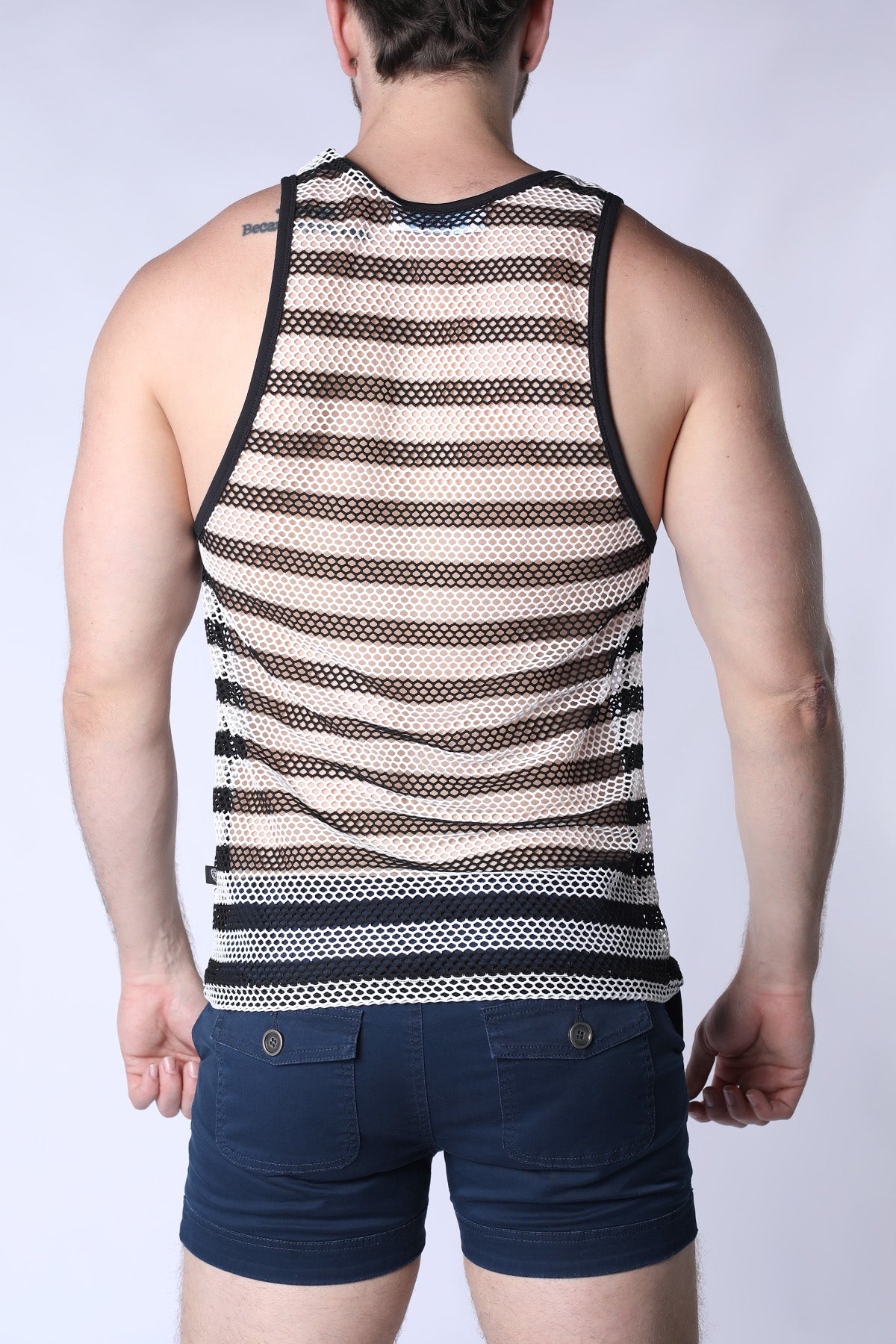 Timoteo Tank Top – Mariner Mesh – White