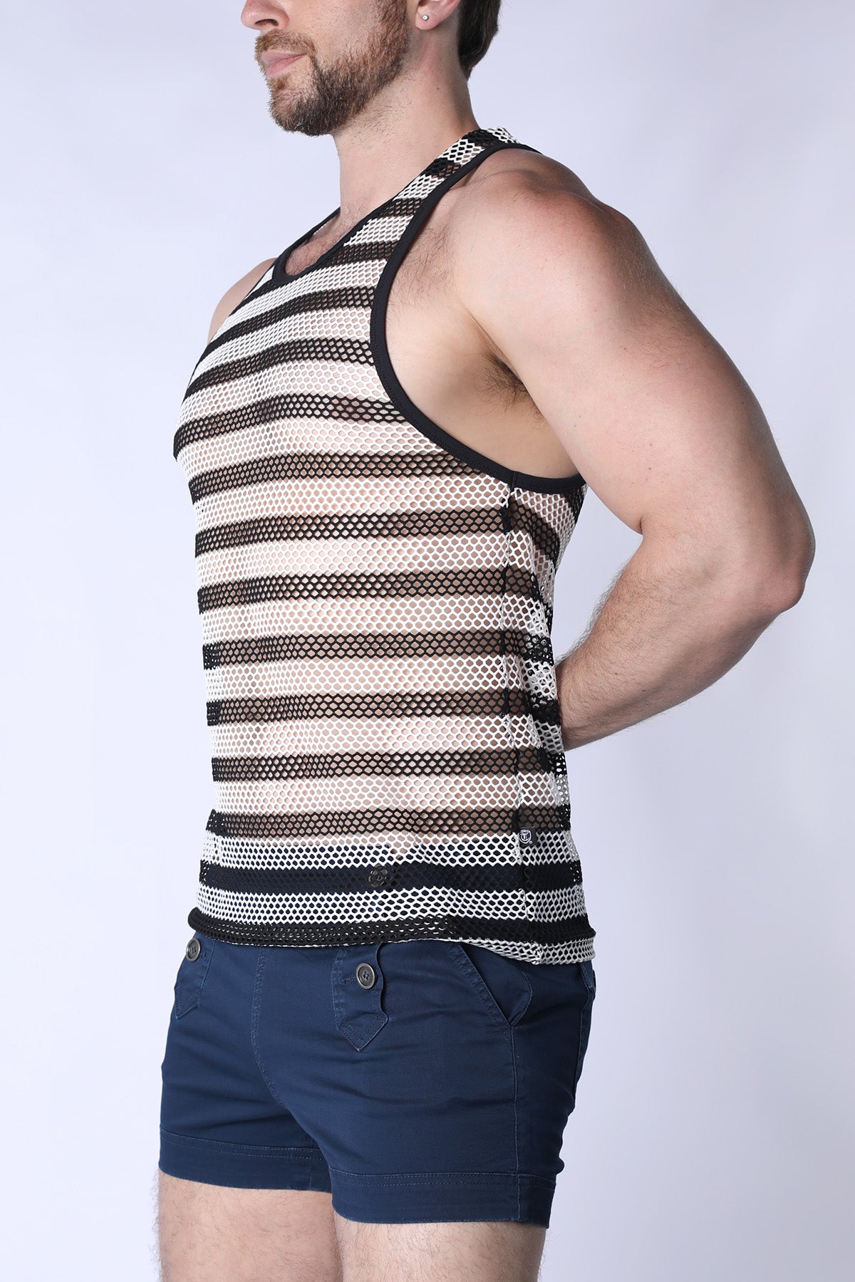 Timoteo Tank Top – Mariner Mesh – White