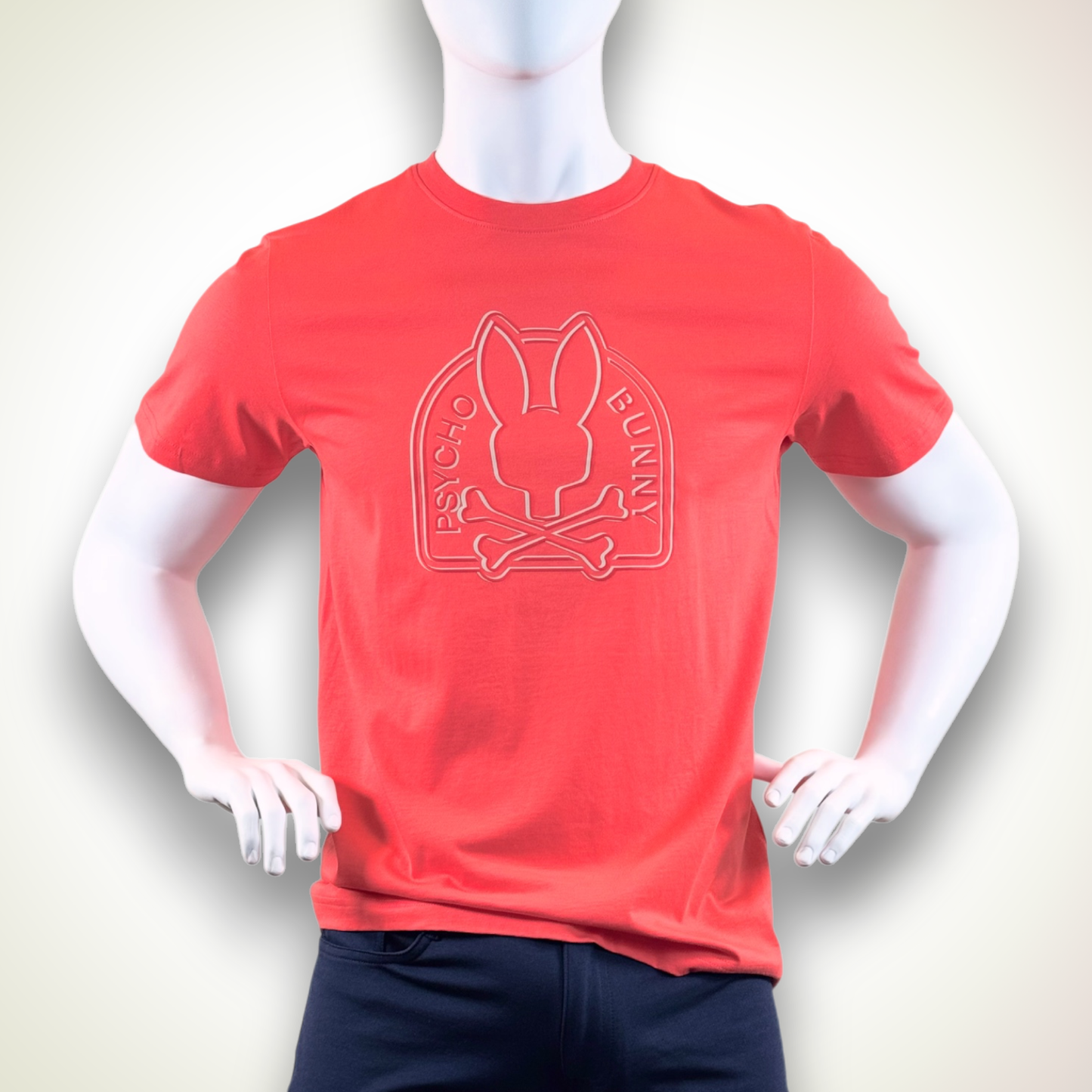 Psycho Bunny Graphic Tee – Melbourne – Hot Coral