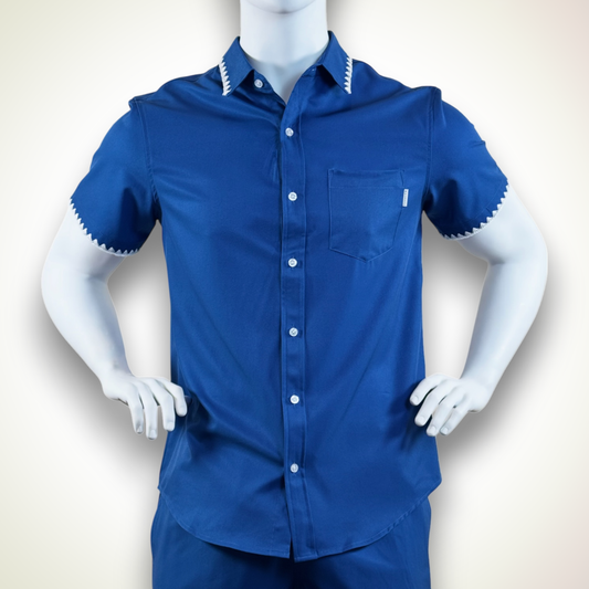 Mavrans Weekend Shirt – Navy Stitch